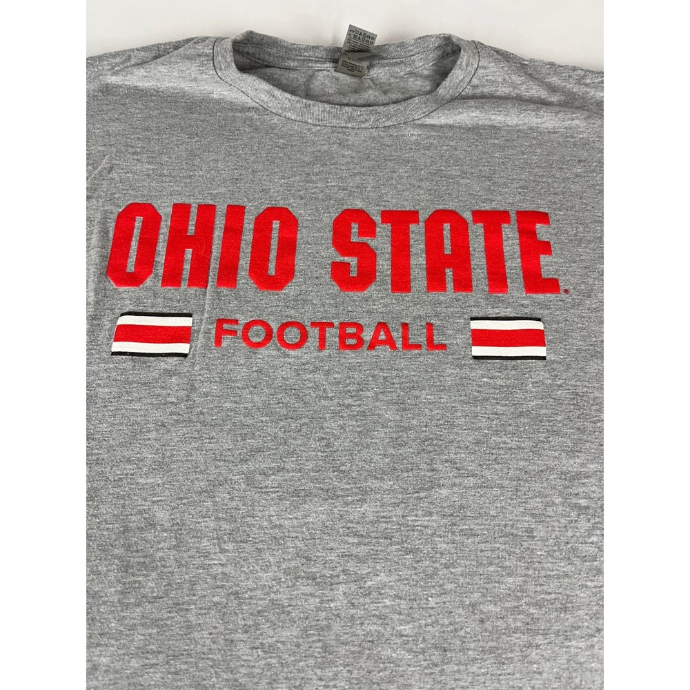 Ohio State Buckeyes Football T Shirt Gildan Softstyle Gray XL Extra‎ Large